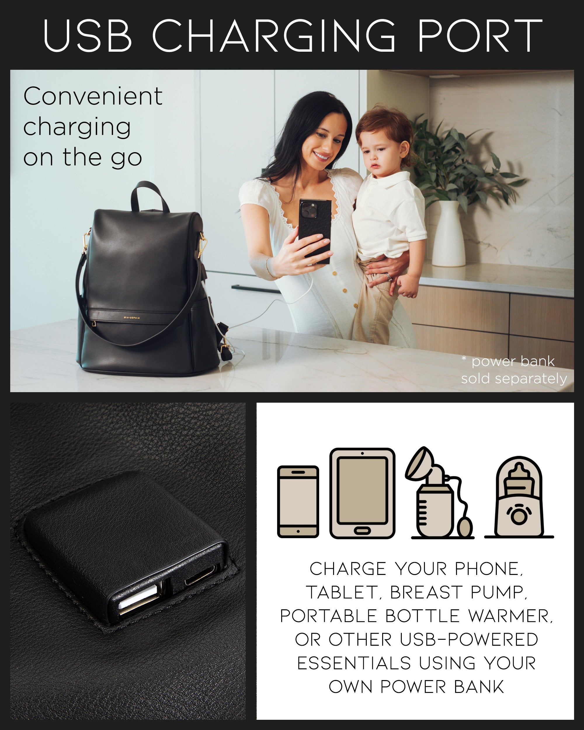 The Mia Diaper Bag