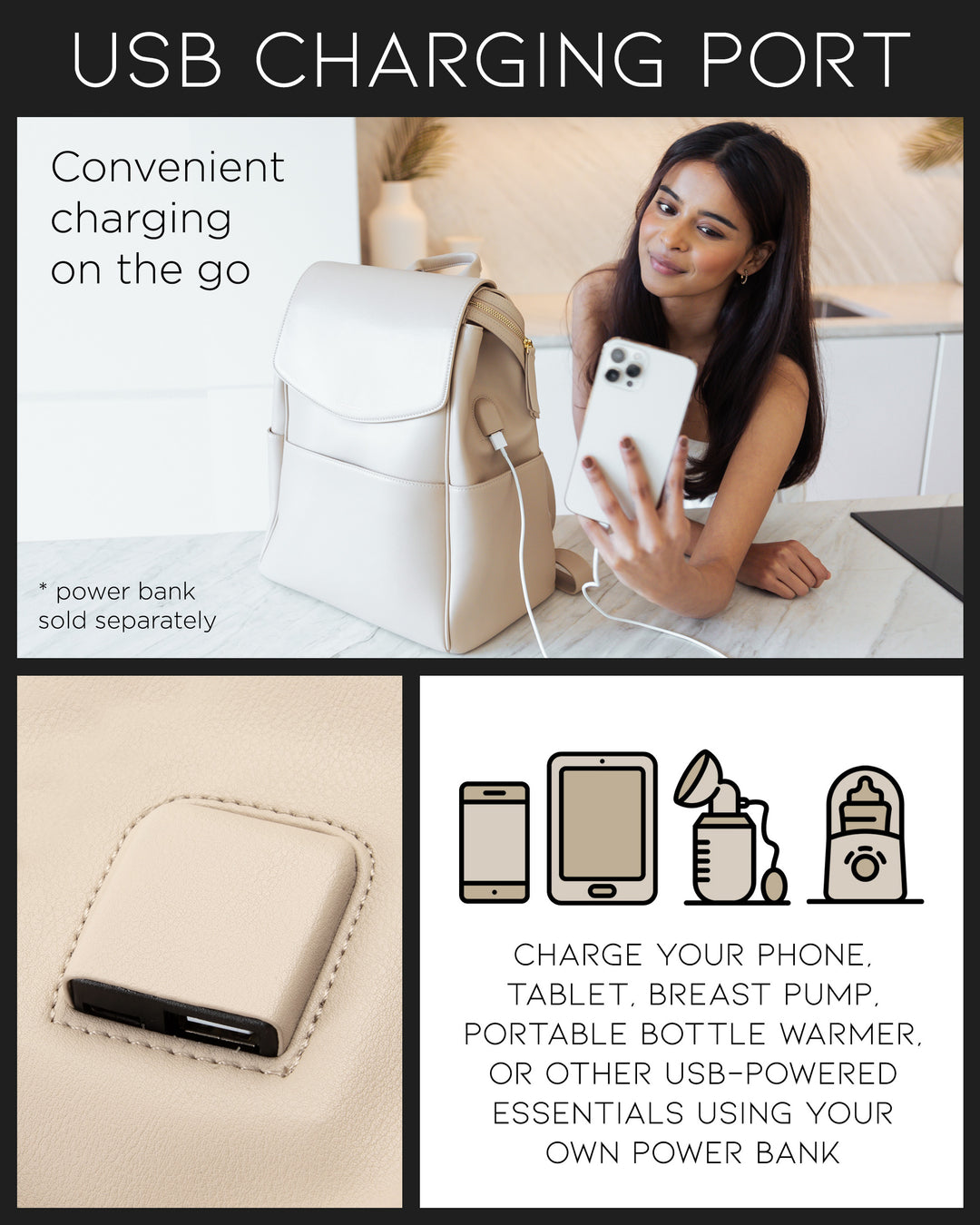 The Olivia Diaper Bag – Mia Sophia