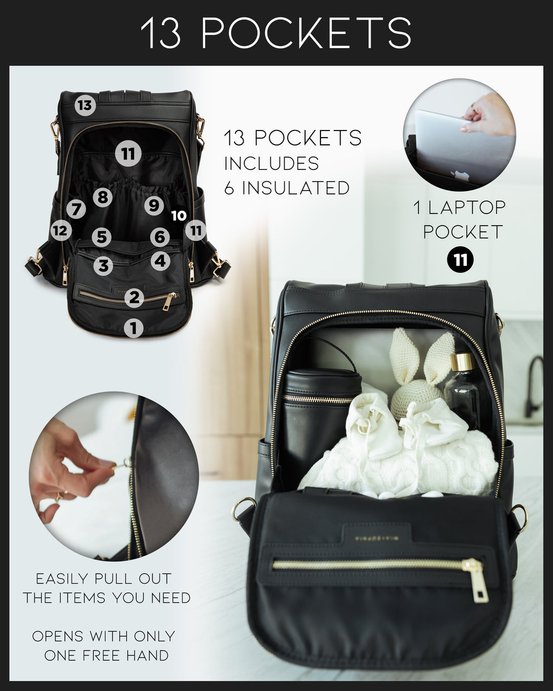 The Mia Diaper Bag – Mia + Sophia