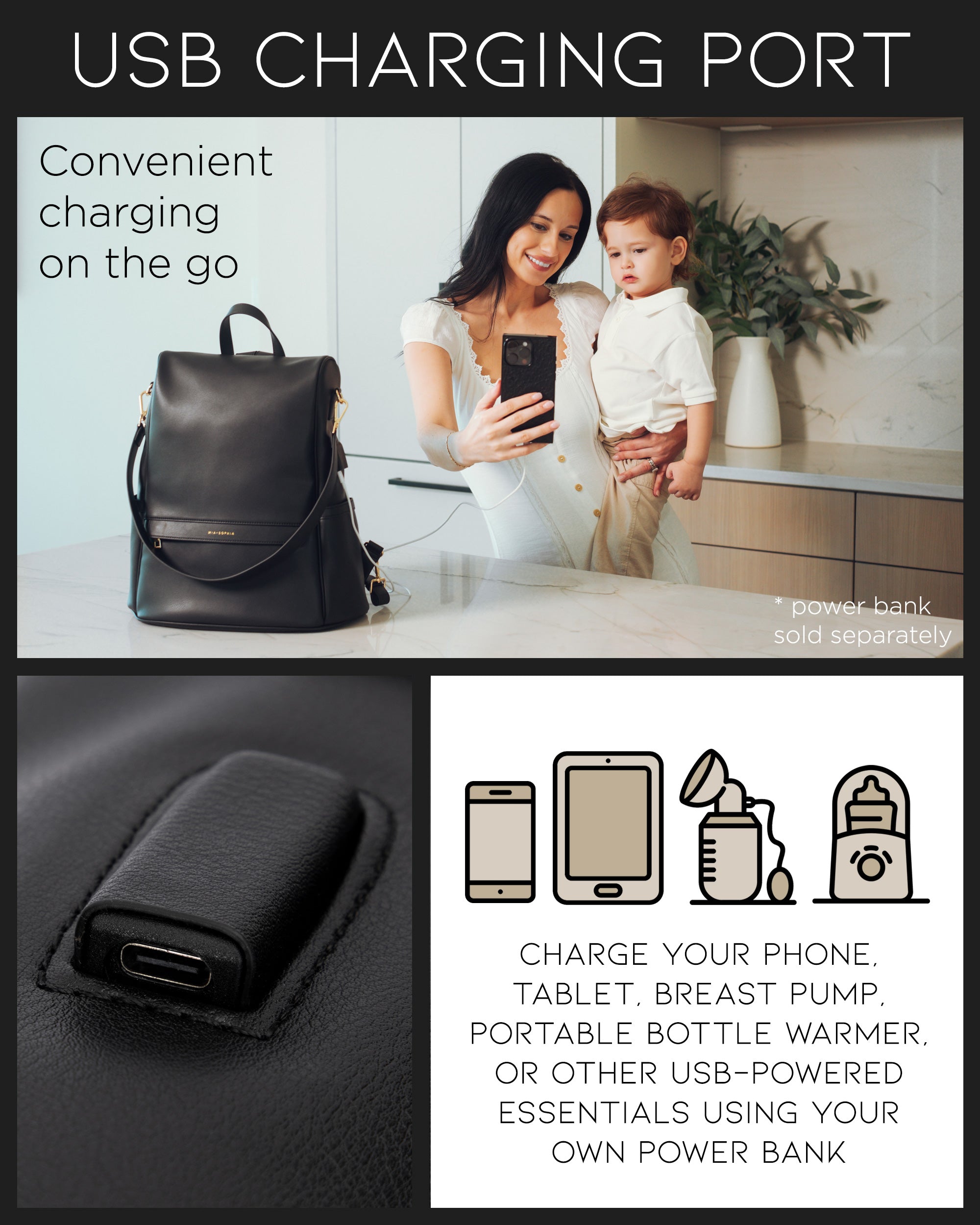 The Mia Diaper Bag