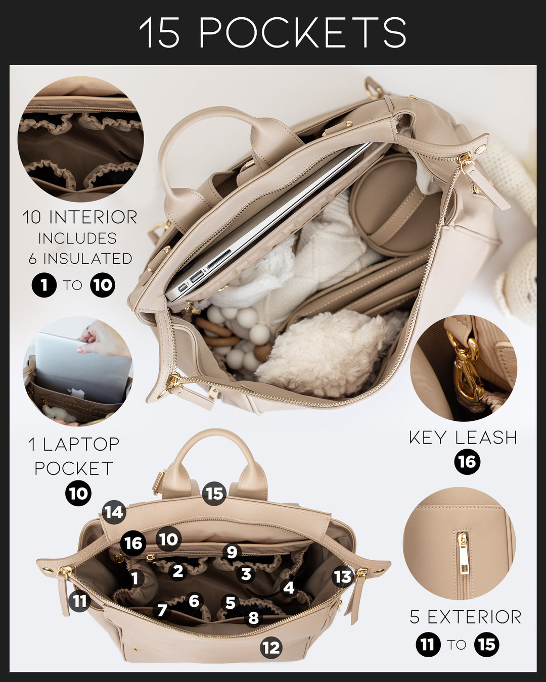 The Sophia Diaper Bag