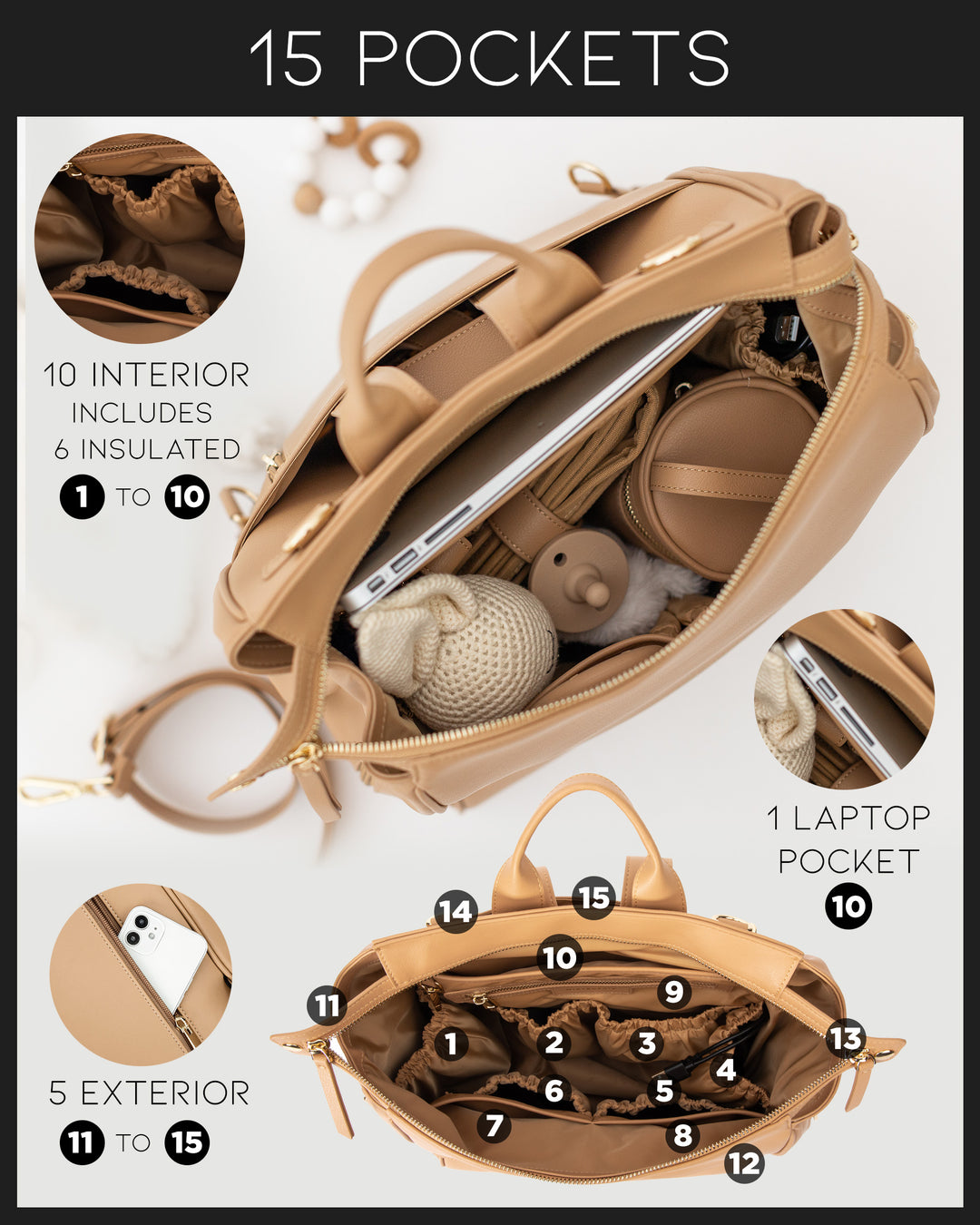 The Sophia Diaper Bag