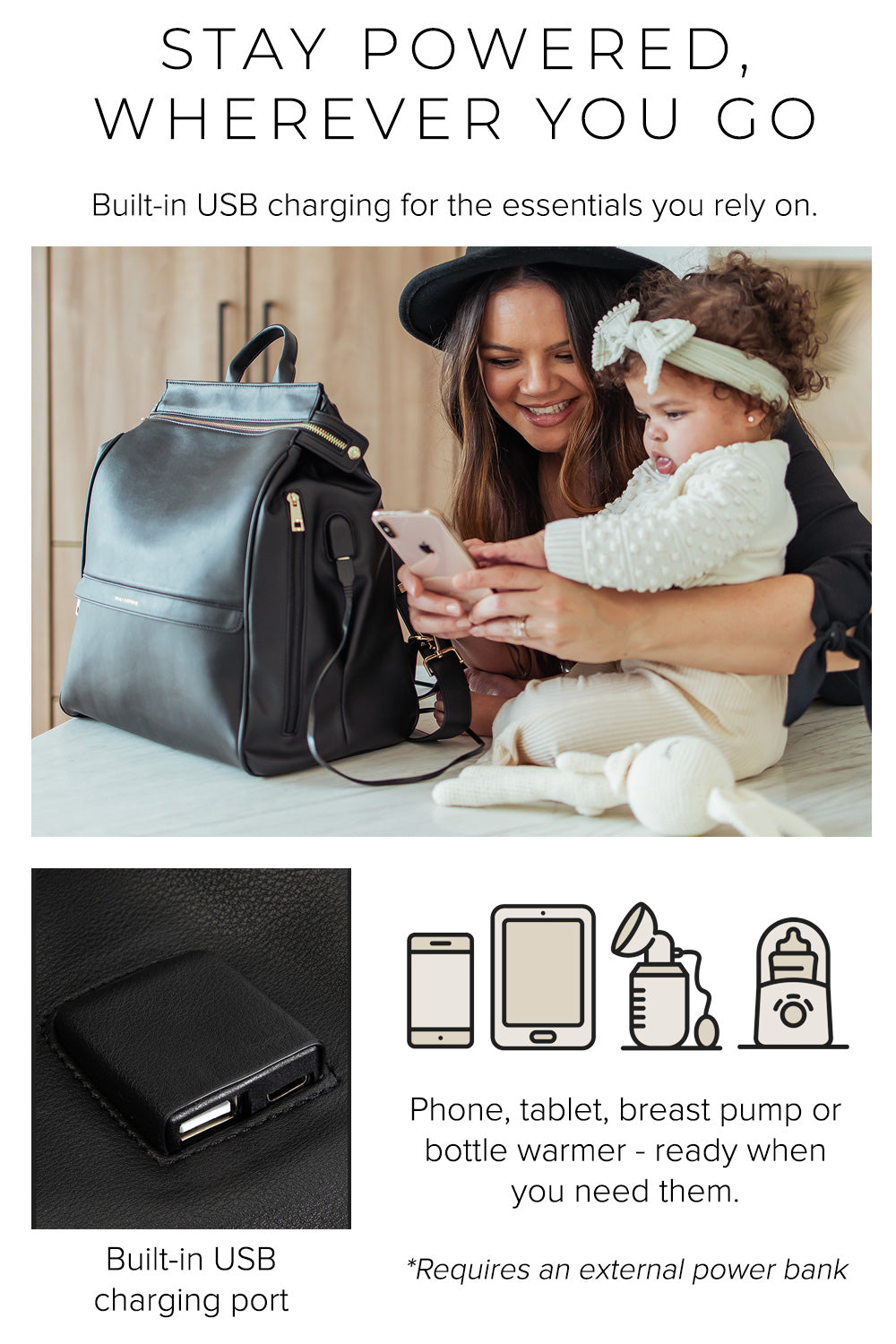 The Sophia Diaper Bag